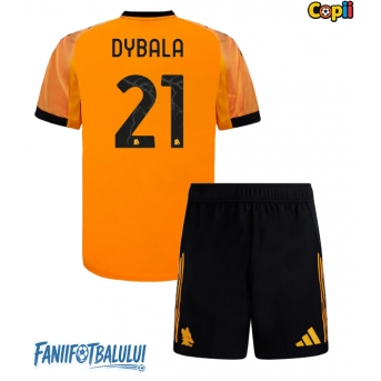 AS Roma Paulo Dybala #21 Echipament de Fotbal Replică 2025-26 Copii Deplasare (+ Șorturi)